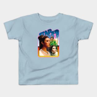 The Princess (pink starfield, desert background) Kids T-Shirt